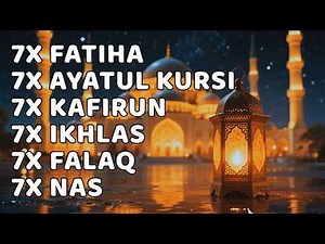 7X FATIHA 7X AYATUL KURSI 7X KAFIRUN 3X IKHLAS 7X FALAQ 7X NAS |AYOUB MUS'AB