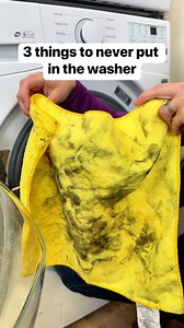 Learn the top three things that shouldn’t go in the washing machine #laundry #washer #cleaningtips #washingmachine this video is for entertainment purposes only. Always follow your washer and items unique guidelines and washing instructions | Liz & Jeff