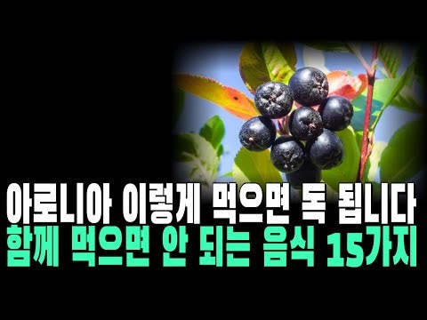 아로니아 이렇게 먹으면 독 됩니다ㅣ함께 먹으면 안 되는 음식 15가지ㅣ오디오북