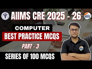 AIIMS CRE Computer MCQs | Series Of 100 Questions | Part - 3 #aiimspharmacist #rrbpharmacist