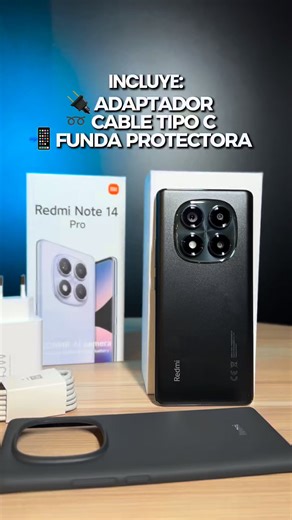 39K views · 18 reactions | ✨ Redmi Note 14 PRO✨ Diseño elegante, ligero y resistente con potencia de sobra para tu día a día. Pantalla AMOLED de 120 Hz para que todo fluya con brillo y color. Batería de 5500 mAh y carga rápida de 33 W para que sigas conectado todo el día. Disponible en nuestra web  | Tienda Móvil | Facebook