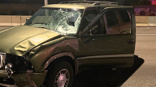 Driver arrested after hitting worker along I-84 in Portland