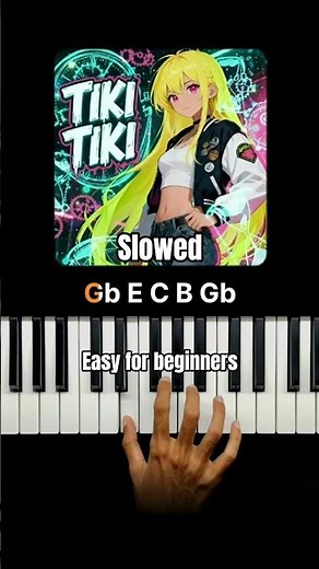 Tiki Tiki (easy phonk) Piano tutorial