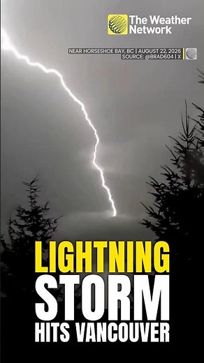 See the lightning storm that hit Vancouver for hours Saturday night | #lightningstorm
