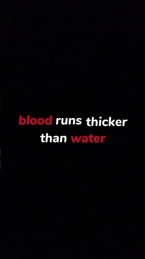 blood runs thicker than water #lyrics #audio