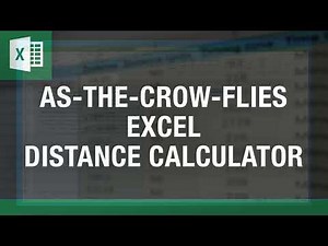 As-the-crow-flies Distance Calculator in Excel