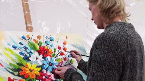 Landscape Acrylic Wall Art Picture, Hand-painted on Canvas, Original Wall Decoration for the Living Room, Mountains, Acrylic Paintings, Nature - Etsy