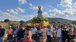 La Virgen de las Cruces, en dirección a Don Benito. Ampliaremos en Nuestra Comarca Television (en directo a las 19.30h) y en diario digital | Nuestra Comarca