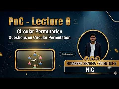 Circular Permutations | Necklace / Garland Problems