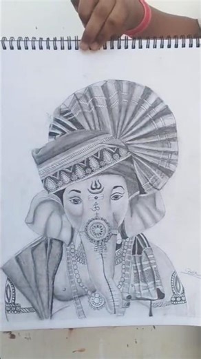 ganpati bappa drawing #shorts #viral #trending #art