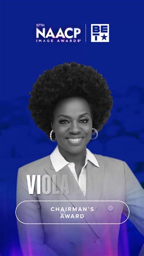 BET on Instagram: "When excellence meets purpose, history takes note. Viola Davis is a generational force whose excellence on screen is matched only by her impact beyond it. At the 57th #NAACPImageAwards, she will be honored with the Chairman’s Award, recognizing not only her extraordinary career, but her unwavering commitment to equity, justice, and meaningful change. Through every role and every platform she touches, Viola continues to shape culture, open doors, and build a legacy that will in