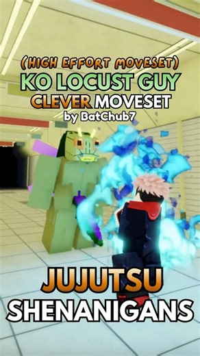 JJS LOCUST GUY (Clever Special Grade) Moveset #jujutsushenanigans #jjs #roblox #shorts #moveset #jjk