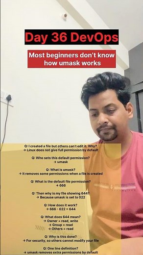 You are not setting permissions in Linux… umask is
