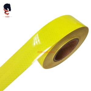 [Hot Item] Yellow High Intensity Prismatic Diamond Grade Reflective Adhesive Tape for Truck Trailers