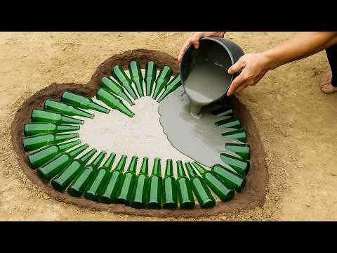 How to make amazing cement flower pots / diy cement flower pot craft ideas