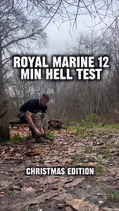 This isn’t festive. It’s functional. 12 minutes. Start with 12 burpees, then the reps climb in fours: 44 Air squats 40 Press ups 36 Mountain climbers (each side) 32 Squat Jump 28 commando get-ups 24 Sit ups 20 Reverse Lunges (Each side) Then straight into the finisher: 40s Squat hold 30 Leg raises 20 Squat thrusters 60s Plank hold Did you Finish? Comment Pass Below #fyp #military #royalmarines #fitness #fitnessmotivation fitnessmotivation #royalmarines #instafit #BootneckChallenge #royalmarines 