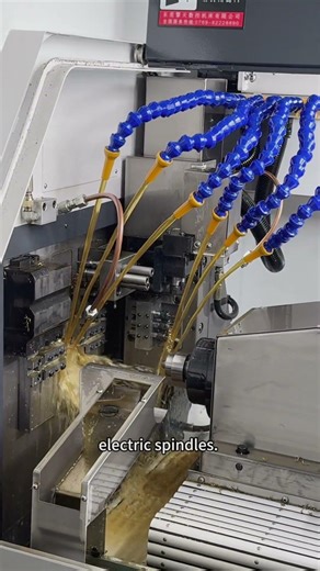 How do double-spindle machine tools process parts? #cnc #cncmill #machine