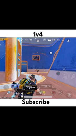 1v4 M7 762 pubg #shortvideo