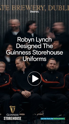District on Instagram: "This is a generational link up. Beloved Irish menswear designer @robynlynchireland has designed new uniforms for @homeofguinness as part of the Guinness Storehouse’s 25th anniversary celebrations. So, we headed down to St James’s Gate to see it for ourselves. Enjoy Guinness responsibly. Visit drinkaware.ie. #AD"
