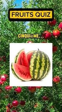 Seules les personnes en bonne santé peuvent nommer ces 6 fruits 🍌🍎🍉#quiz #fruits #jeu #pourtoi