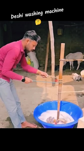 deshi Boy jugaad washing machine #facts