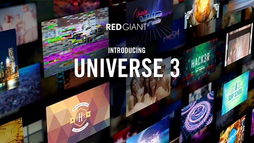 Red Giant Universe 3.0 – Dashboard, Text Effects and More | CineD