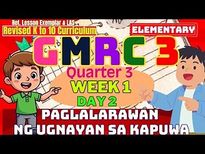 Grade 3 GMRC Q3 W1 D2 | Paglalarawan ng Ugnayan sa Kapuwa | Revised K-10 MATATAG