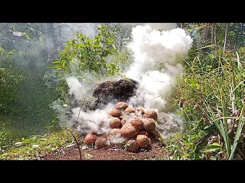Coconut Shell Charcoal Making