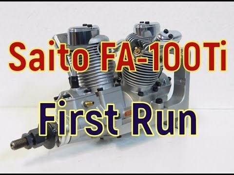 Saito FA-100Ti FIrst Run: Video #2