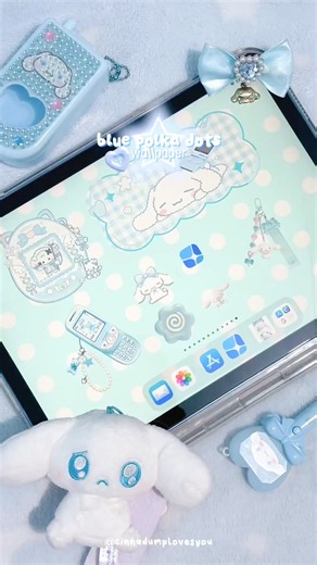 Cinnamoroll Polka Dots Wallpaper — Cute Sanrio Aesthetic