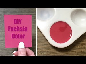 DIY Fuchsia Pink Color