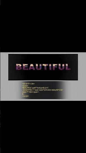 Epic Falling Text Animation #Shorts #ProgrammingCrafter