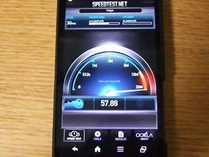 AU HOME SPOT CUBEを設置して速度測定