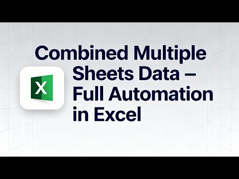 combinedmultiplesheetsdata#powerquerytips#short ‪@excelmovies‬