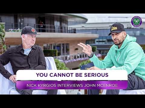 "You cannot be serious" | Nick Kyrgios interviews John McEnroe | Wimbledon 2024