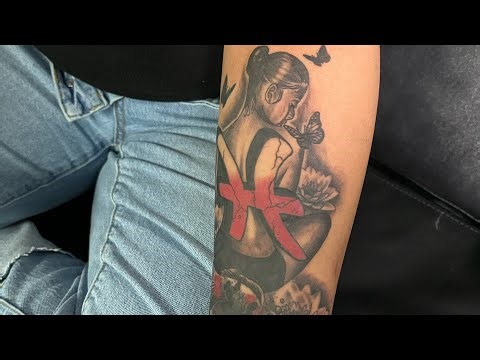 Custom Pisces cover up piece | Timelapse ( Tattoo with a Baltimore tattoo artist)