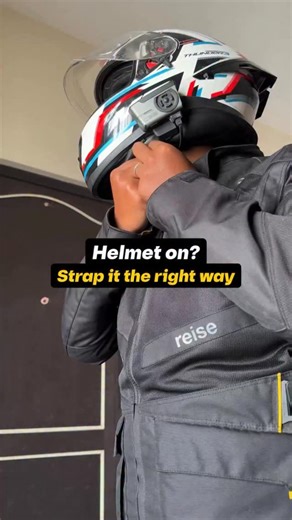 Open.road.diaries on Instagram: "How to Wear a Double D-Ring Helmet Strap 🏍️ The Double D-ring is the GOAT of helmet fasteners. Simple, lightweight, and it won’t come undone under pressure — that’s why it’s the only system trusted in MotoGP 🏁 The Pro Routine 👇 ✅ Strap button facing inward & belt not twisted ✅ Pass the strap through both D-rings, then loop back through one ✅ Pull it snug — no slack and secure the loose end ✅ Always make sure it’s tight under your chin Ready to hit the road the