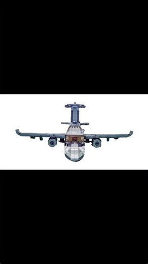 A custom LEGO MOC aircraft combining an AWACS, an attack jet & an air tanker - the M-1 Omni