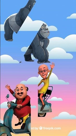 Motu Patlu Photo Cut VFX Video Editing Tutorial | Photo Cut Wala Video#shorts#trending