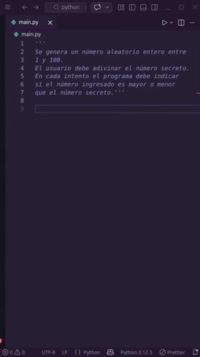 Bruce | Aprende Python | En este reel creamos un juego clásico de adivinanza utilizando Python. El programa genera un número aleatorio entre 1 y 100 y el usuario... | Instagram