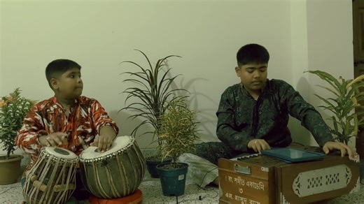 16K views · 615 reactions | Ei achi besh shurutei hok shesh (এই আছি বেশ শুরুতেই হোক শেষ) শিল্পী- মোল্লা ষড়জ রহমান। তবলা সঙ্গতে- মোল্লা ঋষভ রহমান। মূল শিল্পী- মান্নাদে। | Mollah Masud Rahman | Facebook