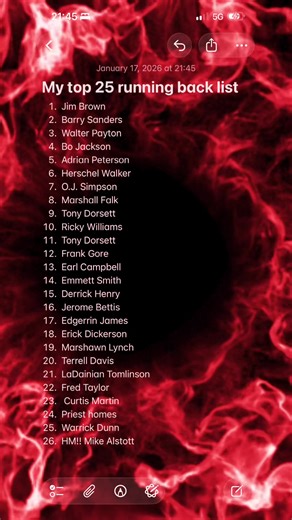 Let’s talk about it #top25 #RunningBacks #NFL #Greats #fyp