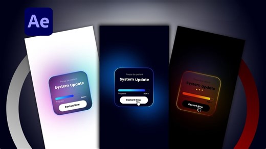 After Effects UI动画教程｜极简主义风格动态设计
