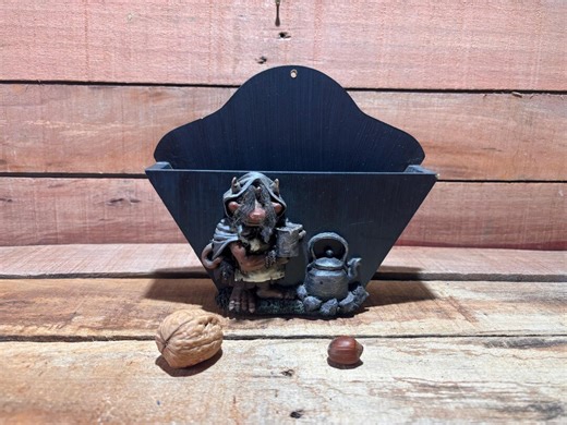 Troll Tissue Container Coffee Filter Holder Wall Hanging Container Traditional Norwegian Kitchenware Paul Bonner Made in Norway - Etsy