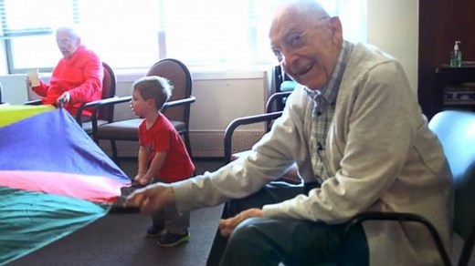 Amazing Things Happen at This Preschool Inside a Nursing Home