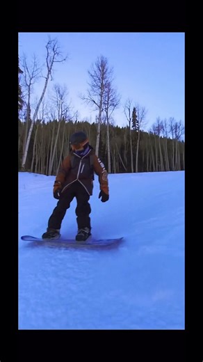 👀 that was close #snowboarding #snow #parkcity #utah #redpineroad