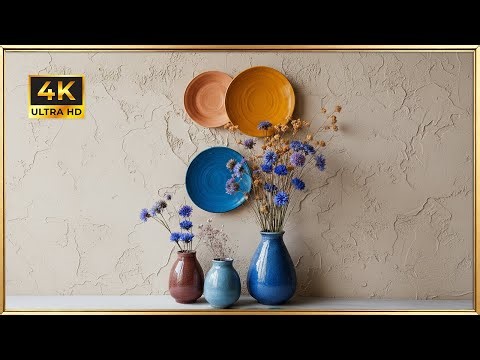 Boho Chic Floral Decor 🌿 | 4K TV Art Frame | Silent Interior Vibe ✨