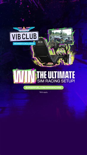 This October, when you buy any burger, you’ll get a sweet hook-up with your next visit. Plus, if you’re a VIB Club member you get a bonus entry and are automatically in the draw to win the ultimate gamers sim racing set-up, not to mention access to weekly offers and machine month giveaways. | BurgerFuel