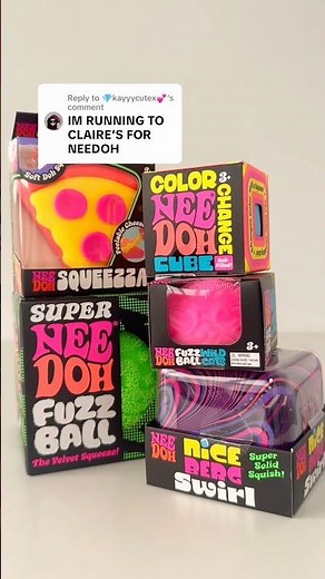 your next NeeDoh haul is waiting for you, grab yours before they're gone 👏 #Claires #NeeDoh