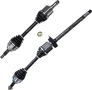 Detroit Axle - FWD Front 2pc CV Axles for Ford Flex Taurus Lincoln MKS Mercury Sable [Naturally Aspirated], 2 CV Axle Shafts Assembly Replacement